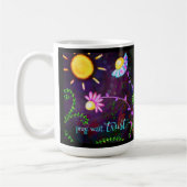 かわいらしフローラ祈待ち信頼引用文検査 コーヒーマグカップ (左)