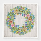 かわいらしフローラ素朴パーティー商品ナプキン (正面)