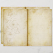 かわいらしフローラ経過日誌スクラップブック紙 (正面/裏面)