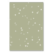 かわいらしフローラ結婚の白い花 テーブルナンバー (裏面)