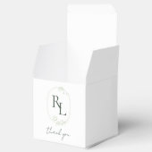 かわいらしフローラ結婚夫婦モノグラムありがとう フェイバーボックス (オープン)