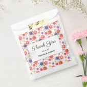 かわいらしフローラ結婚式招待状 フェイバーバッグ (封をした状態)