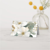 かわいらしフローラ結婚株 プレイスカード (裏面)