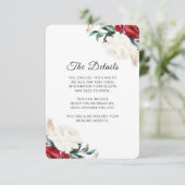 かわいらしフローラ結婚詳細 エンクロージャーカード (スタンド正面)