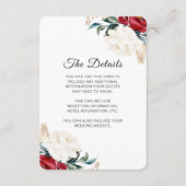 かわいらしフローラ結婚詳細 エンクロージャーカード (正面)
