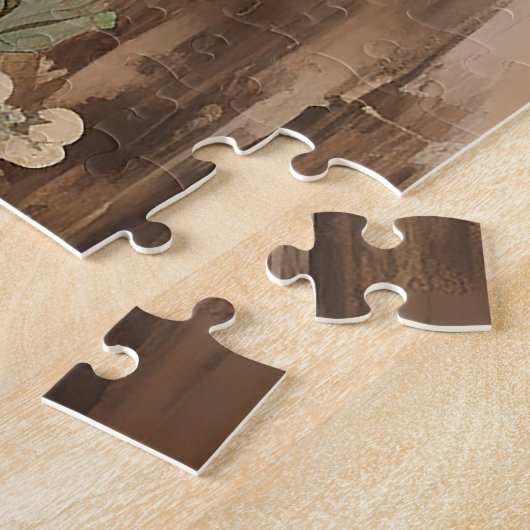 かわいらしフローラ絵画馬 ジグソーパズル (側面)