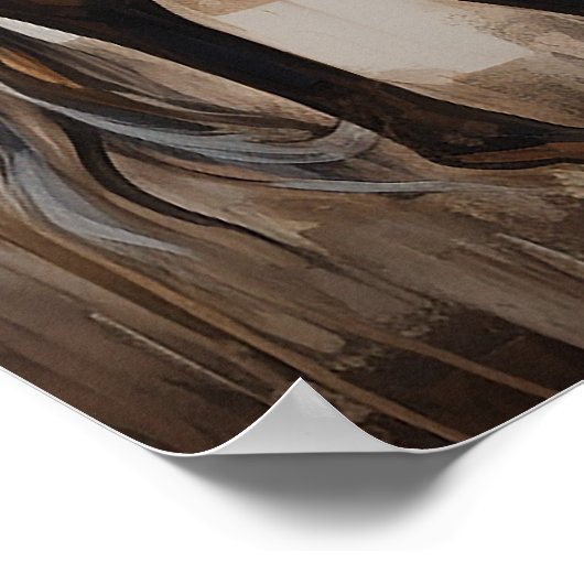 かわいらしフローラ絵画馬 ポスター (角)