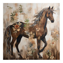 かわいらしフローラ絵画馬