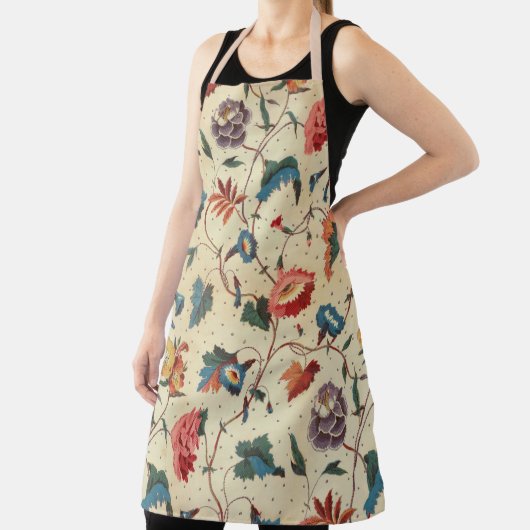 かわいらしフローラ繊維デザイン エプロン (インサイチュ)