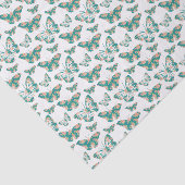 かわいらしフローラ蝶パターン 薄葉紙 (詳細)