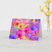 かわいらしフローラ誕生日カード カード (黄色い花)