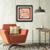 かわいらしフローラ過剰思考レトロインスパイア引用文 ポスター