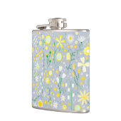 かわいらしフローラ青 フラスク (左)