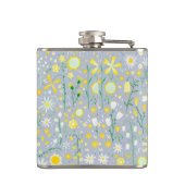 かわいらしフローラ青 フラスク (裏面)