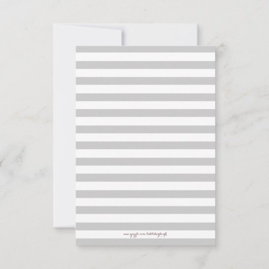 かわいらしフローラ鳥リース誕生発表 招待状 (裏面)