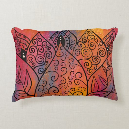 かわいらしフローラ アクセントクッション (正面)