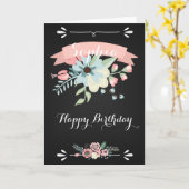 かわいらしフローラ カード (黄色い花)