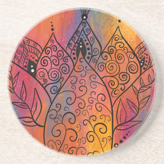 かわいらしフローラ コースター (正面)