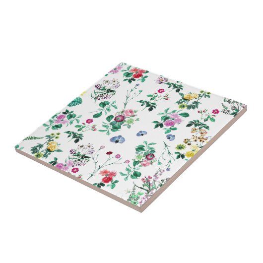 かわいらしフローラ タイル (側面)