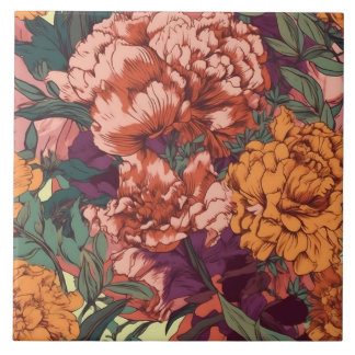 かわいらしフローラ タイル