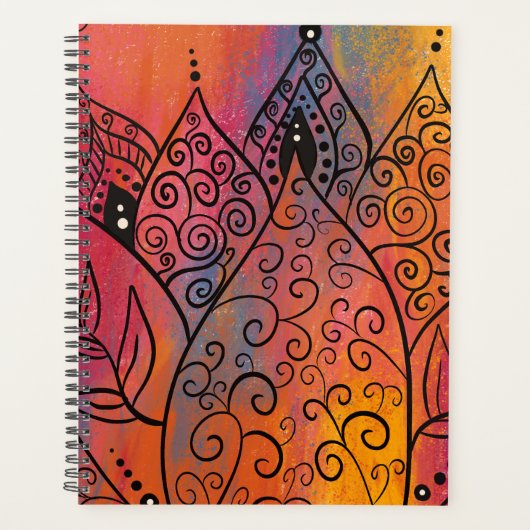 かわいらしフローラ プランナー手帳 (正面)