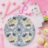 かわいらしフローラ ペーパープレート (パーティー)