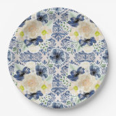 かわいらしフローラ ペーパープレート (正面)