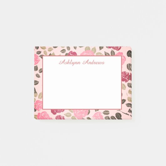 かわいらしフローラ ポストイット (正面)
