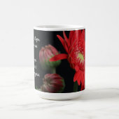 かわいらしフローラ、マルコ11:24からの詩 コーヒーマグカップ (中央)