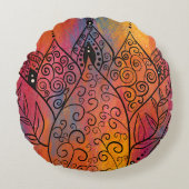 かわいらしフローラ ラウンドクッション (正面)