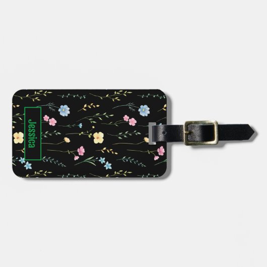 かわいらしフローラ ラゲッジタグ (正面横)