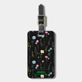 かわいらしフローラ ラゲッジタグ (正面縦)