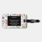 かわいらしフローラ ラゲッジタグ (裏面横)