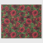 かわいらしフローラ ラッピングペーパー (フラット)