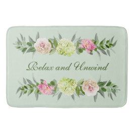 かわいらしフローラ | リラックス & Unwind Green バスマット