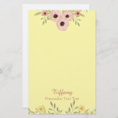 かわいらしフローラ 便箋 (正面/裏面)