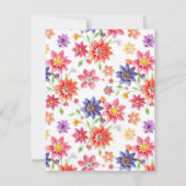 かわいらしフローラ 出欠カード (裏面)