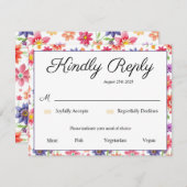 かわいらしフローラ 出欠カード (正面/裏面)