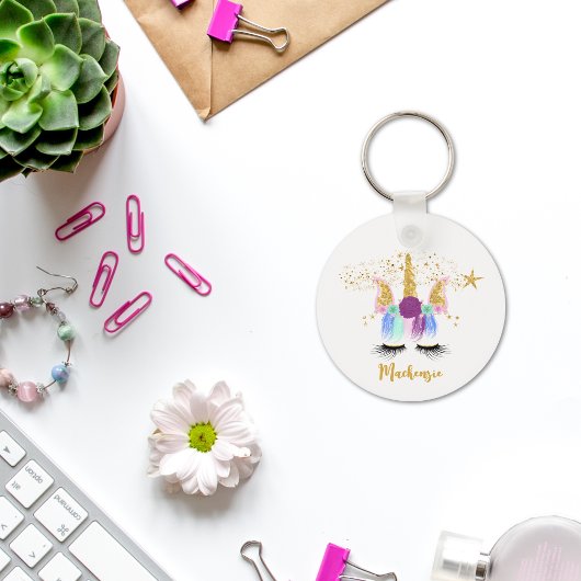 かわいらしフローラUnicornキーチェーン キーホルダー