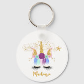 かわいらしフローラUnicornキーチェーン キーホルダー (裏面)