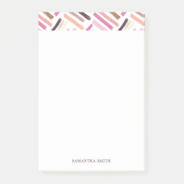 かわいらしブラシストロークのパタパーソナライズされたーン ポストイット