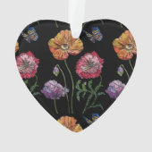 かわいらしブラックウォーター絵画カラーのママ オーナメント (裏面)