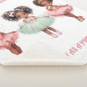 「かわいらしプリンセスとしてパーソナライズされた」 シェルパブランケット (3/4)