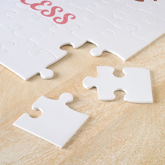 「かわいらしプリンセスとしてパーソナライズされた」 ジグソーパズル (側面)