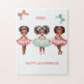 「かわいらしプリンセスとしてパーソナライズされた」 ジグソーパズル (縦)