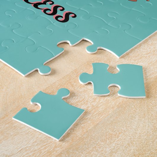 「かわいらしプリンセスとしてパーソナライズされた」 ジグソーパズル (側面)