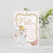 かわいらしプリンセス茶パーティー 招待状 (スタンド正面)