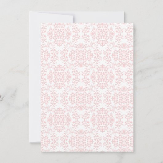 かわいらしプリンセス茶パーティー 招待状 (裏面)