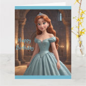 かわいらしプリンセス カード (黄色い花)