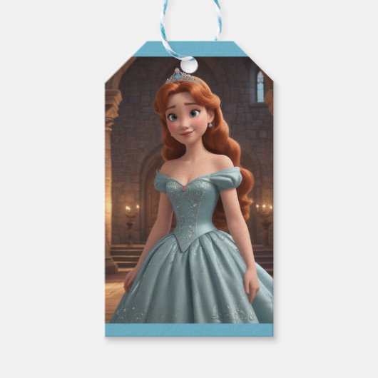 かわいらしプリンセス ギフトタグ (正面)